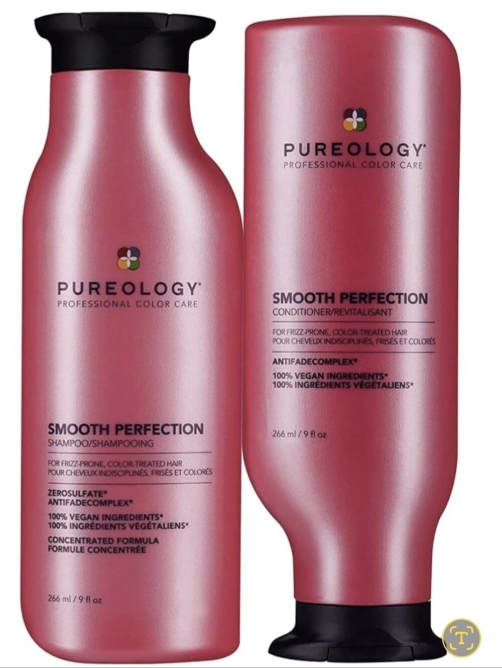 NWT FULL SET Pureology Smooth Perfection Shampoo 226ml& Conditioner 226ml Duo